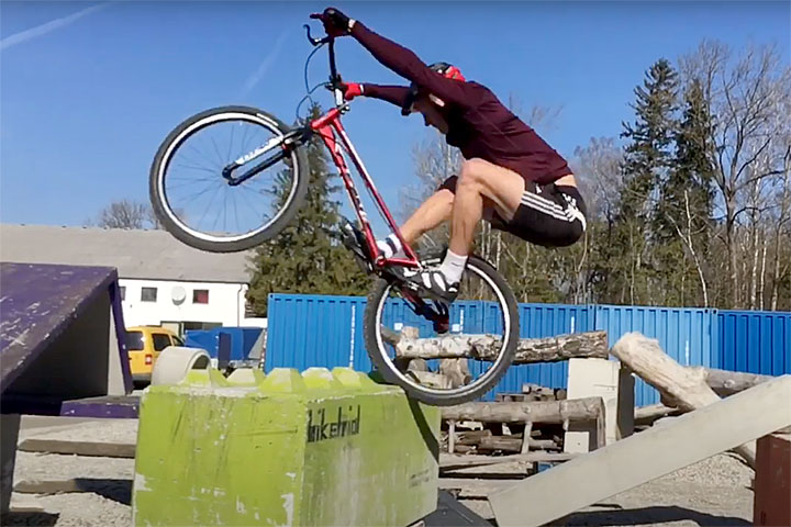 Bike-Trial Training 2019 · Andreas Strasser